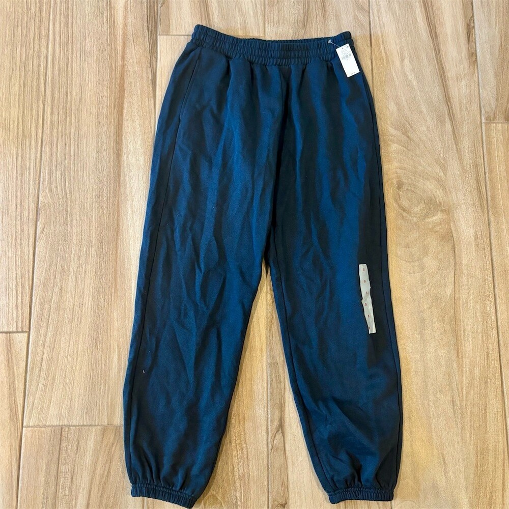 Old Navy SoComfy Jogger Sweatpants Womens Size S Navy Blue Elastic Waist
